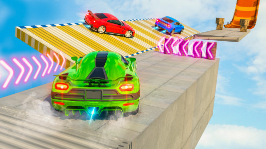اسکرین شات بازی Crazy Car Stunt Ramp Car Games 4