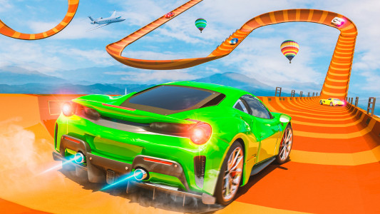 اسکرین شات بازی Crazy Car Stunt Ramp Car Games 1