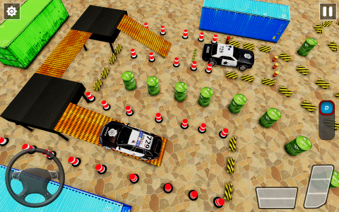 اسکرین شات بازی Car Games : Police Car Parking 5