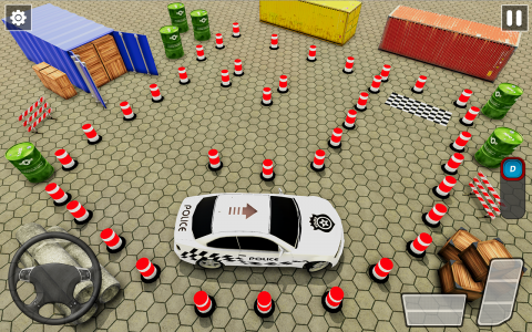 اسکرین شات بازی Car Games : Police Car Parking 3
