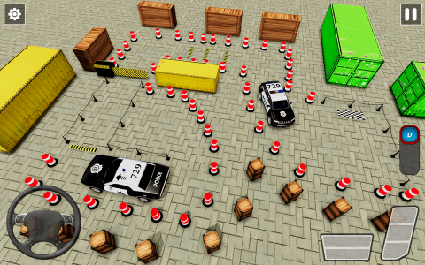 اسکرین شات بازی Car Games : Police Car Parking 6