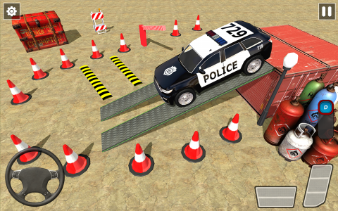 اسکرین شات بازی Car Games : Police Car Parking 2