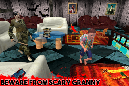 اسکرین شات بازی Army Granny Horror House Escape Game 2