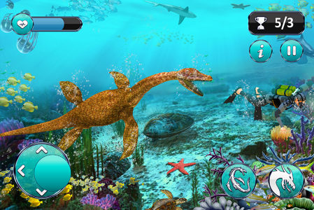 اسکرین شات برنامه Sea Monster City Dinosaur Game 2
