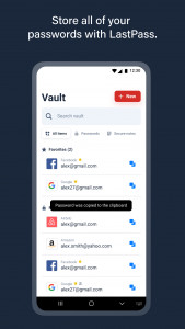 اسکرین شات برنامه LastPass Password Manager 1