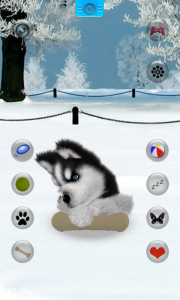 اسکرین شات برنامه Talking Siberian Husky 5