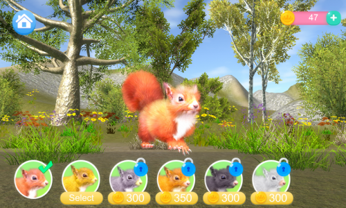 اسکرین شات برنامه Talking Squirrel 2