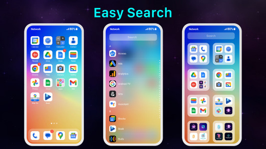 اسکرین شات برنامه Launcher OS 2025: Fast & Clean 5