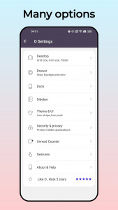 اسکرین شات 8 برنامه O Launcher, round launcher