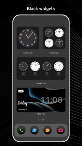 اسکرین شات 4 برنامه Black OS Launcher