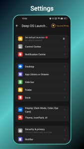 اسکرین شات 7 برنامه Deep OS Launcher