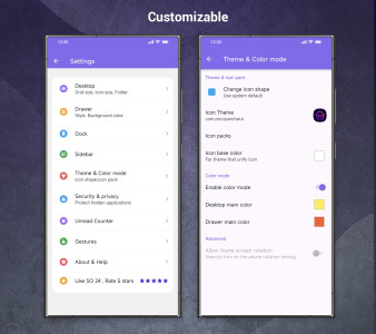 اسکرین شات 5 برنامه SO S24 Launcher for Galaxy S