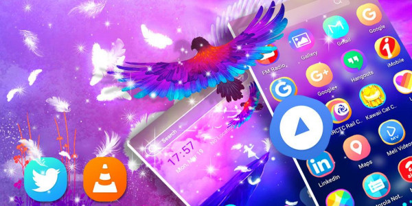 اسکرین شات برنامه Angel Launcher Theme 2