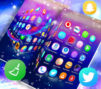 اسکرین شات برنامه Angel Launcher Theme 4