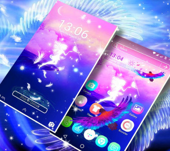 اسکرین شات برنامه Angel Launcher Theme 6