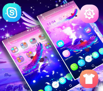 اسکرین شات برنامه Angel Launcher Theme 1