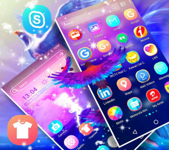 اسکرین شات برنامه Angel Launcher Theme 3