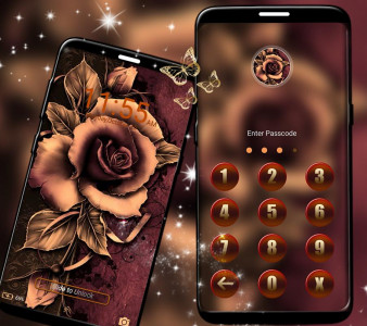 اسکرین شات برنامه Artistic Rose Launcher Theme 6