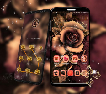 اسکرین شات برنامه Artistic Rose Launcher Theme 1