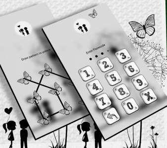 اسکرین شات 5 برنامه Black And White Launcher Theme