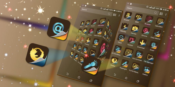 اسکرین شات 2 برنامه Cardboard Launcher Theme