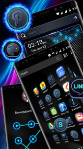 اسکرین شات 6 برنامه Cool Black Launcher Theme