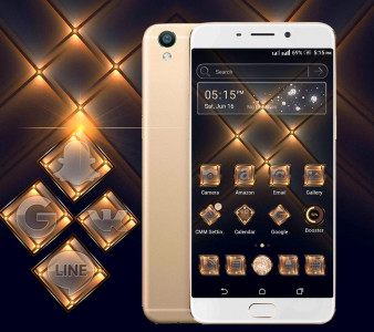 اسکرین شات برنامه Crystal Light Launcher Theme 3