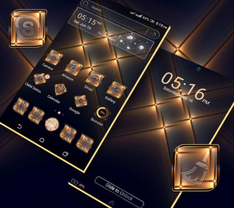 اسکرین شات برنامه Crystal Light Launcher Theme 6