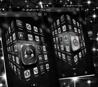 اسکرین شات 3 برنامه Diamond Heart Launcher Theme