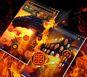 اسکرین شات برنامه Dragon Launcher Theme 1