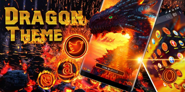 اسکرین شات برنامه Dragon Launcher Theme 3