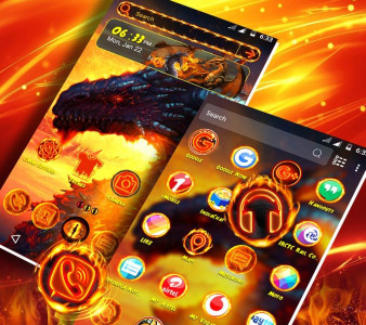 اسکرین شات برنامه Dragon Launcher Theme 4