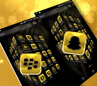 اسکرین شات 4 برنامه Golden Girl Launcher Theme