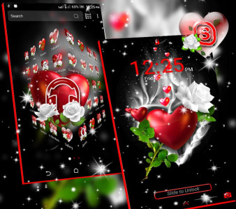 اسکرین شات برنامه Love Heart Launcher Theme 5