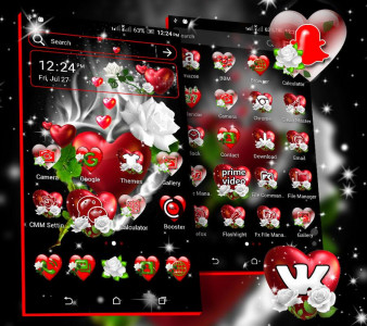 اسکرین شات برنامه Love Heart Launcher Theme 4