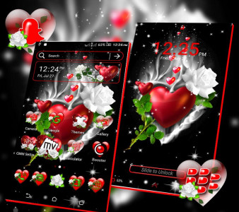 اسکرین شات برنامه Love Heart Launcher Theme 3