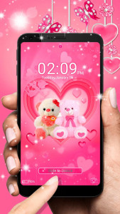 اسکرین شات برنامه Love Bear Launcher Theme 5