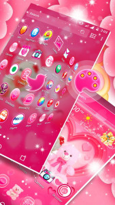 اسکرین شات برنامه Love Bear Launcher Theme 4