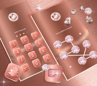 اسکرین شات 5 برنامه Rose Gold Launcher Theme