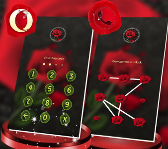 اسکرین شات 6 برنامه Rose in Black Launcher Theme