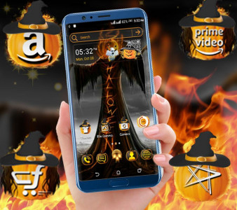 اسکرین شات برنامه Scary Halloween Launcher Theme 3