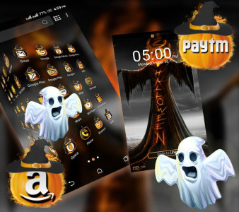 اسکرین شات برنامه Scary Halloween Launcher Theme 5