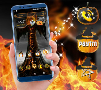 اسکرین شات برنامه Scary Halloween Launcher Theme 4