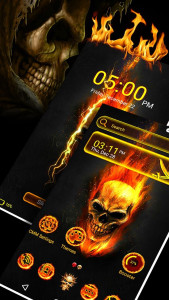 اسکرین شات 3 برنامه Skull Launcher Theme