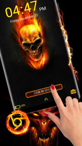 اسکرین شات 5 برنامه Skull Launcher Theme