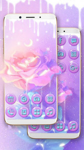 اسکرین شات برنامه Moonlight Rose Themes Live Wallpapers 2