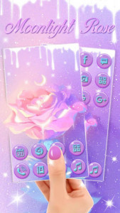 اسکرین شات برنامه Moonlight Rose Themes Live Wallpapers 3
