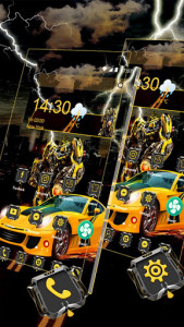 اسکرین شات برنامه Robot Battle Yellow Car Themes & Live Wallpapers 2