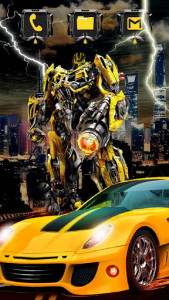 اسکرین شات برنامه Robot Battle Yellow Car Themes & Live Wallpapers 3