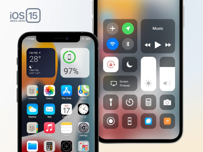 اسکرین شات برنامه Launcher iOS 15 For Android 2